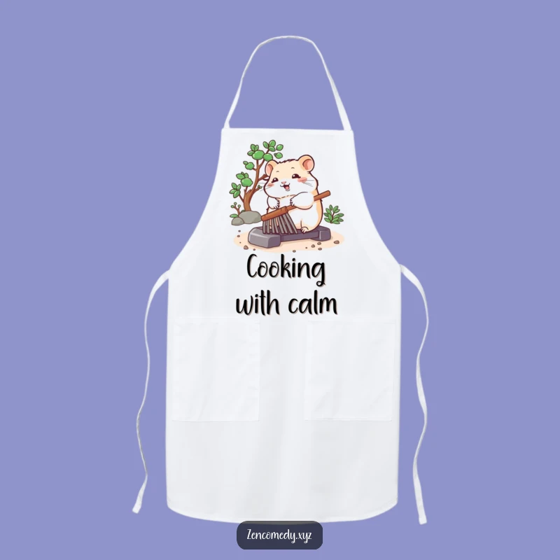 Funny Hamster Apron: Zen Garden Chef Design, Hilarious Funny Gift
