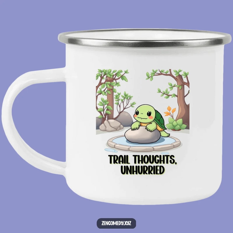 Funny Zen Turtle Camping Mug: Outdoorsy Contemplation, Perfect Adventure Gift