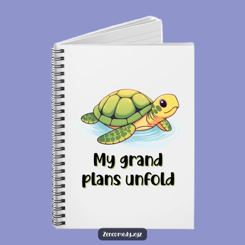 Funny Brave Turtle Pool Notebook: Plan Your Life with Steady, Humorous Notes