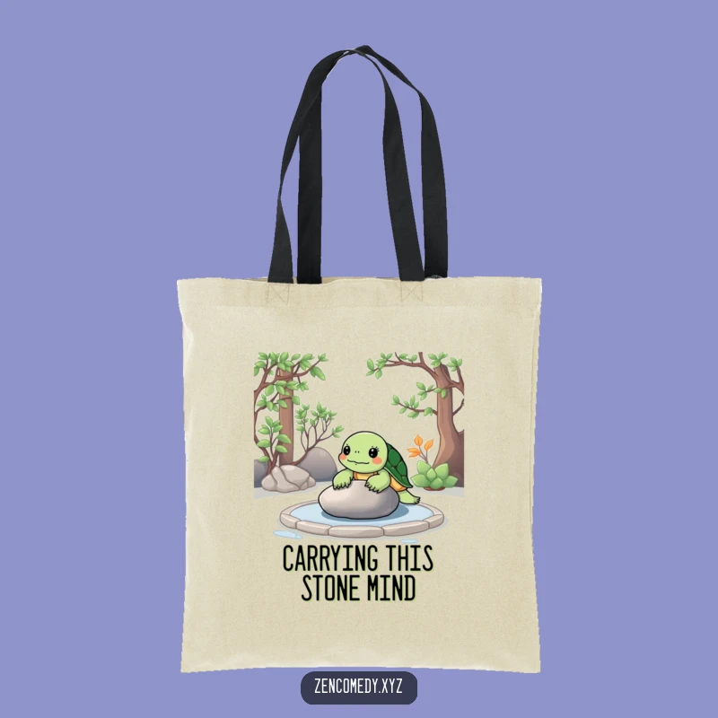 Funny Zen Turtle Tote Bag: Carry Your Calm, Perfect Shopping Gift